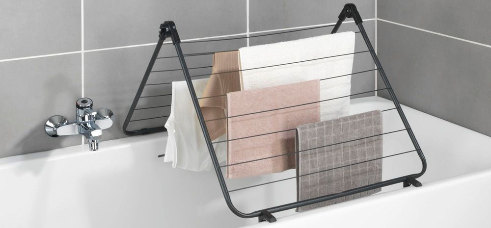 Wäscheständer für die Badewanne: trocknen auf kleinstem Raum