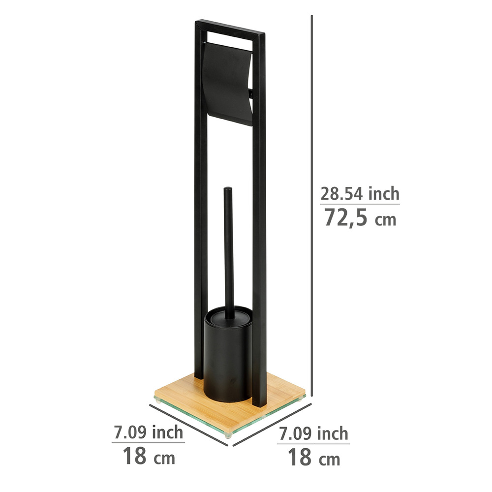 Stand WC-Garnitur Mod. Bambusa aus Bambus  Stand WC-Garnitur aus Bambus