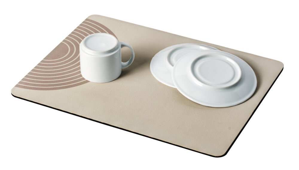 Tapis d'égouttage Mod. Dima, beige, caoutchouc, plastique, 40x30 cm  absorbe l'eau rapidement