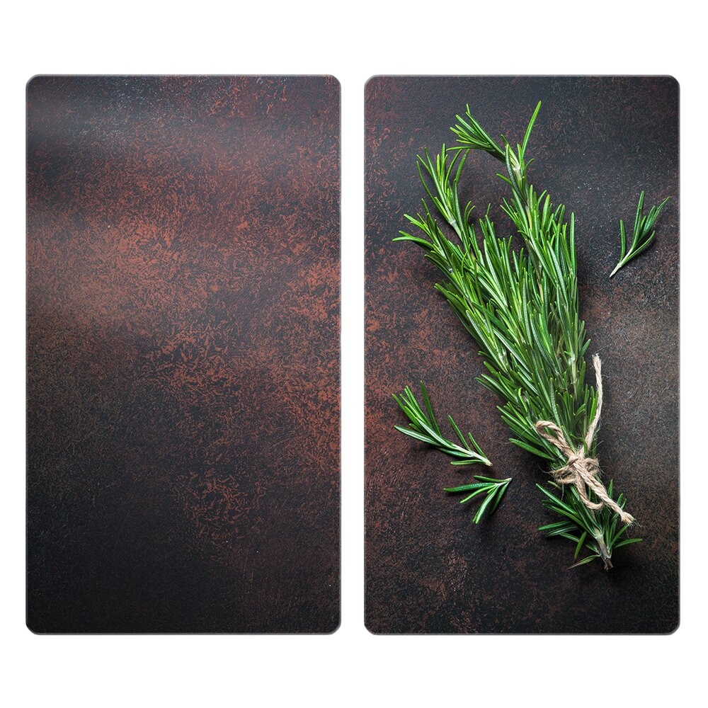 Couvre-plaques de cuisson Mod. Romarin, lot de 2  pour vitrocéramique et induction