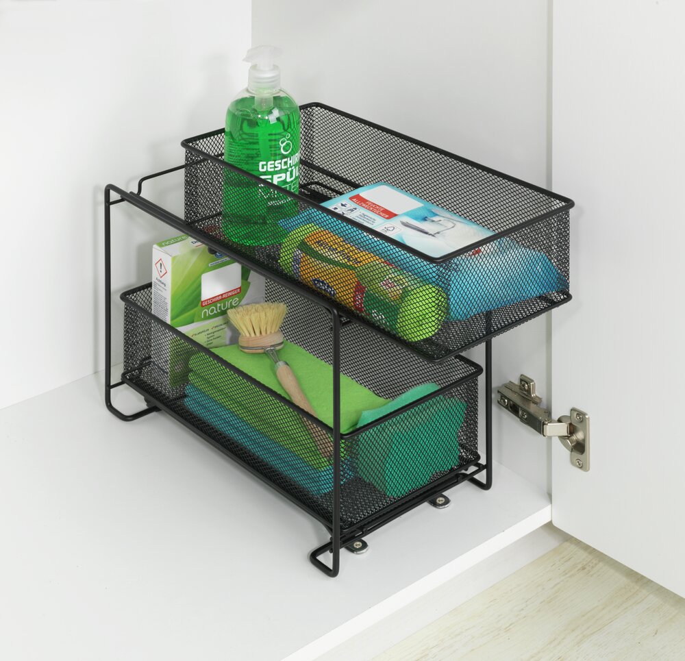 Keukenkast-organizer Mod. Gioma, zwart