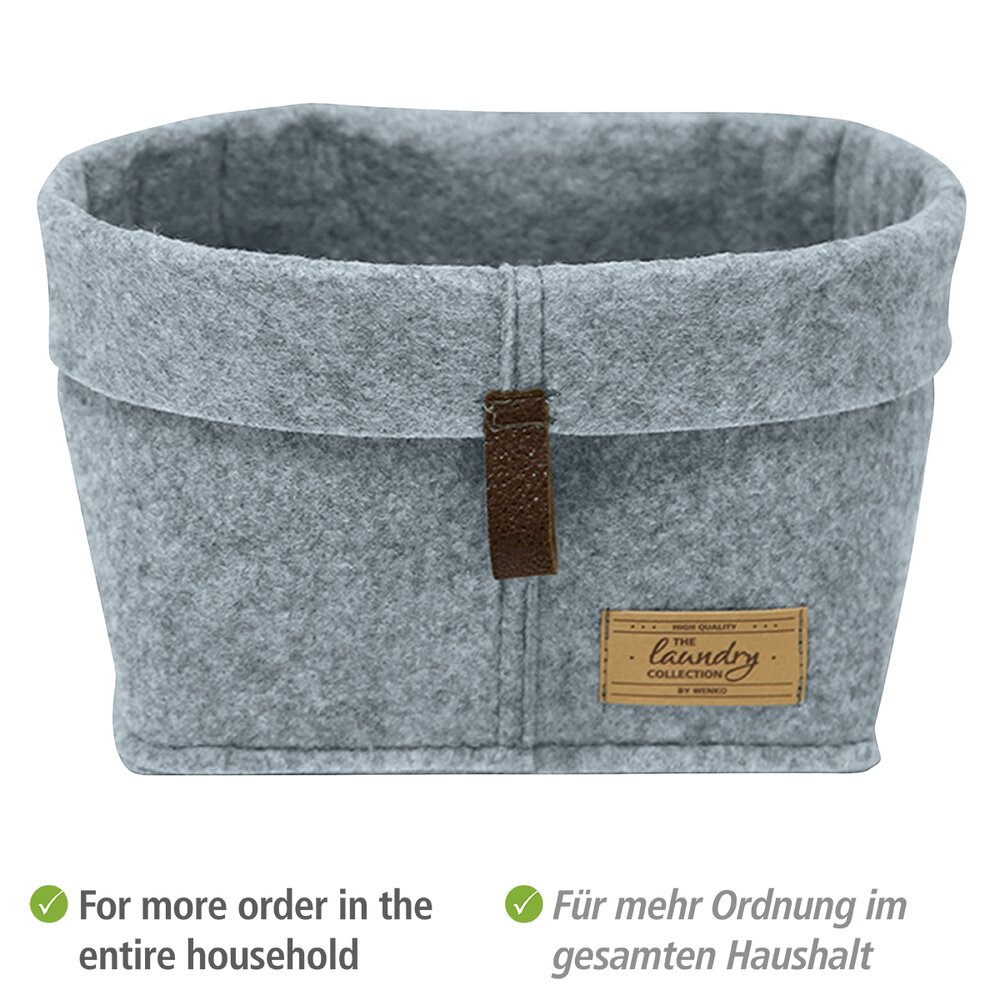 Aufbewahrungskorb Mod. Feli, 5er-Set (2x S, 2x M, 1xL)  Aufbewahrungskörbe in 3 verschiedenen Größen