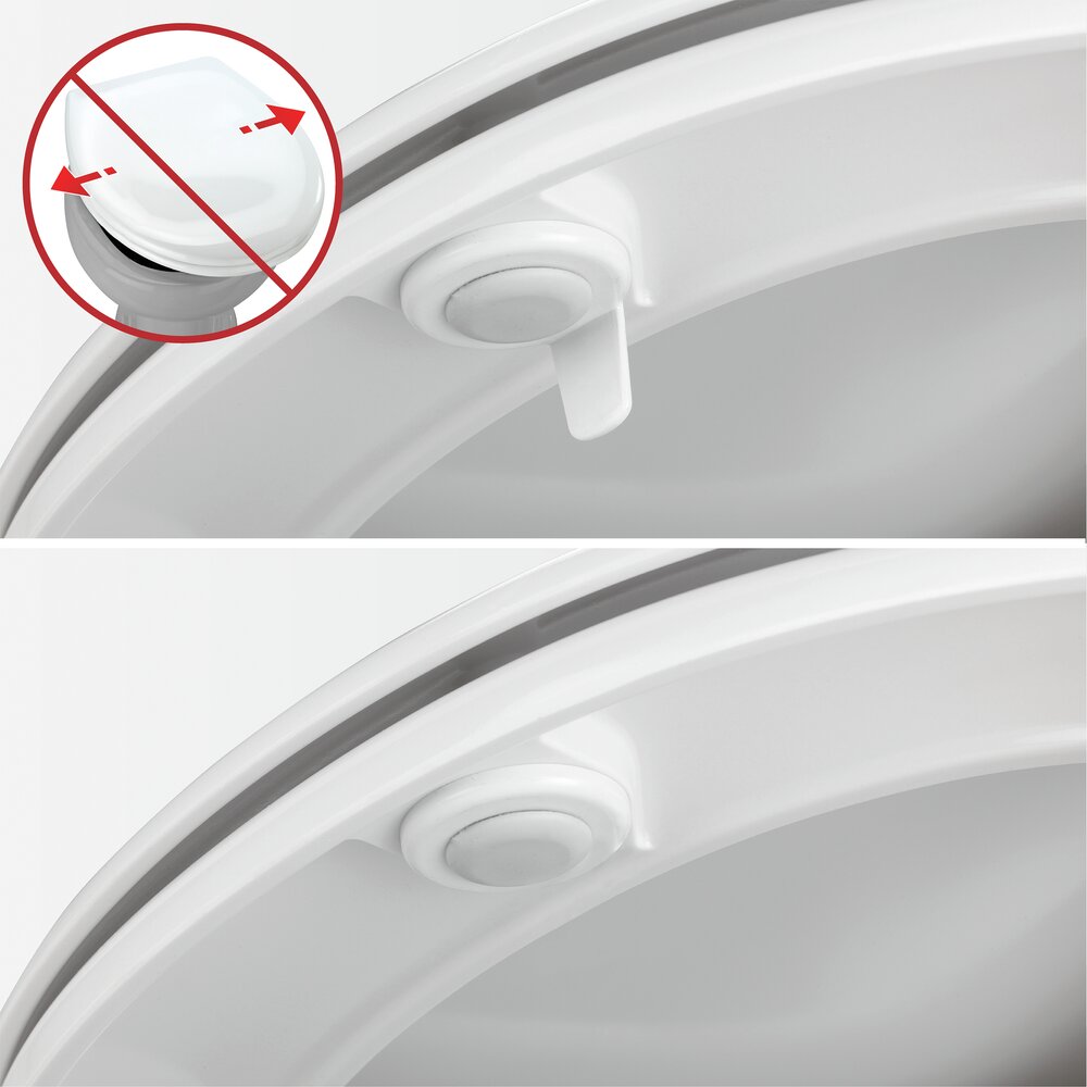 Siège WC Mod. Ripa, multicolore, plastique thermodurci, 38x44,5 cm  avec abaissement automatique Easy-Close