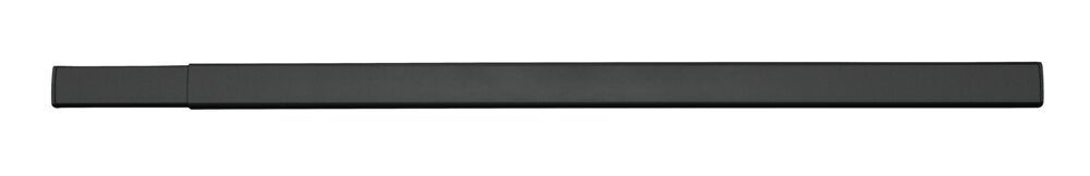 Teleskop-Duschschiene Mod. JETE 125 - 210 cm, Schwarz  inkl. 16 Vorhanggleiter