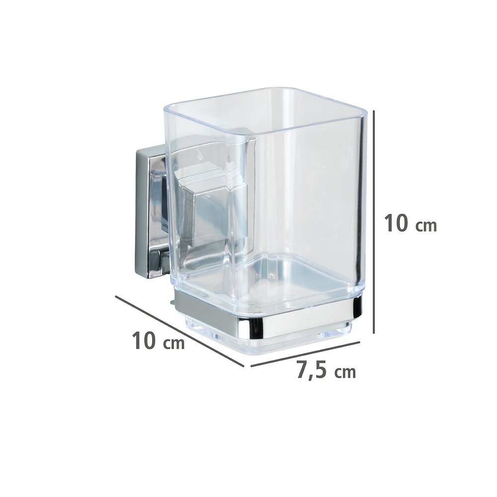Vacuum-Loc® tandenborsteltrommel Quadro roestvrij staal