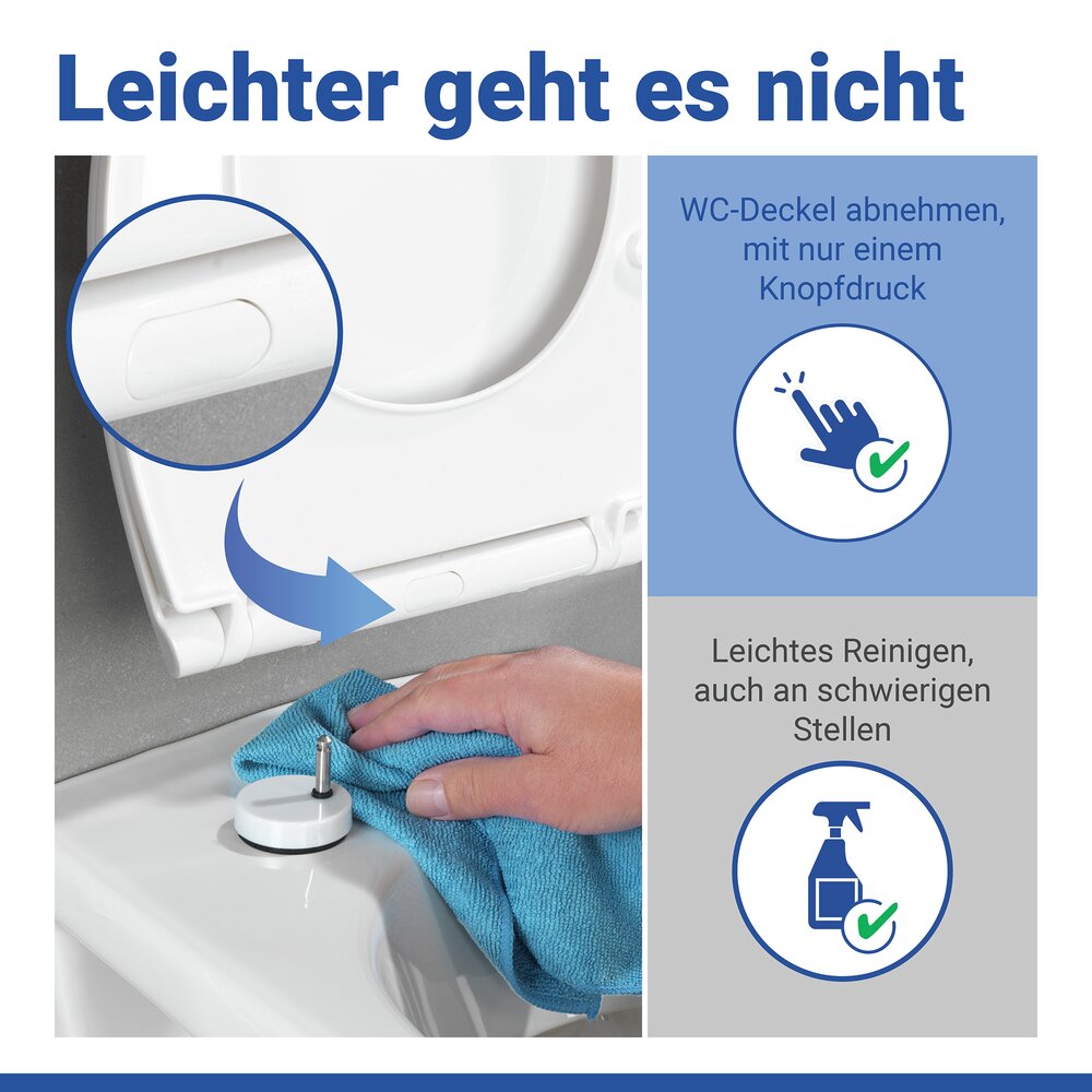 Premium WC-Sitz Mod. Kos Weiß  mit Absenkautomatik