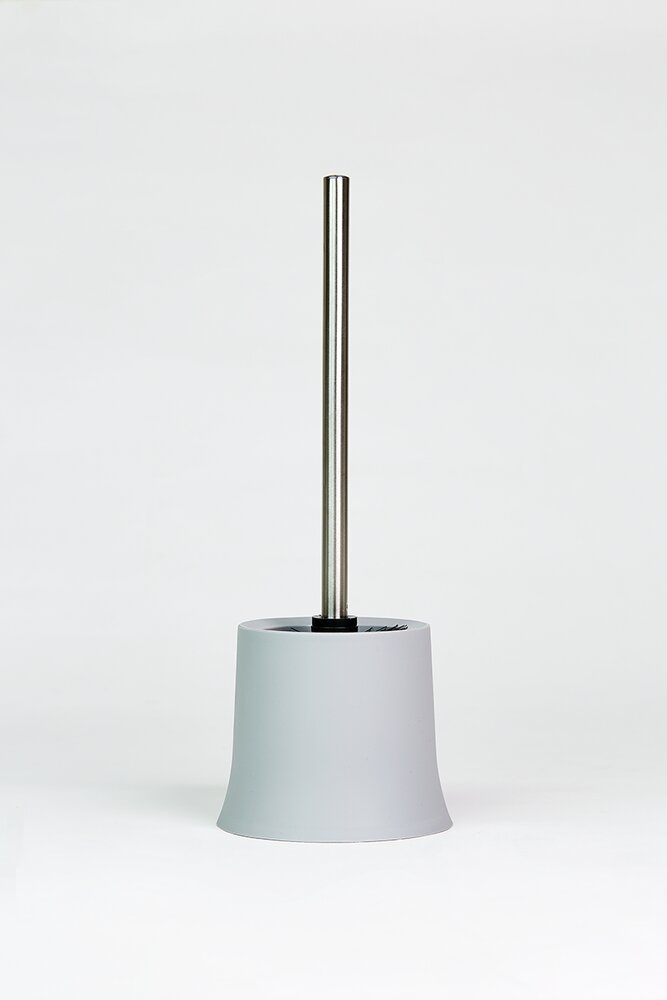 Porte-brosse WC Basic gris  plastique