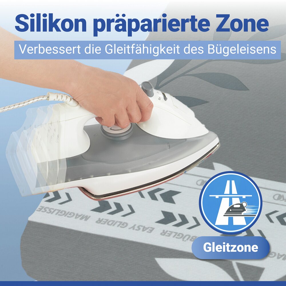 Bügelbrettbezug Mod. Premium Blitzbügler L/XL  passend bis 140 x 55 cm, bis zu 75 % Zeitersparnis