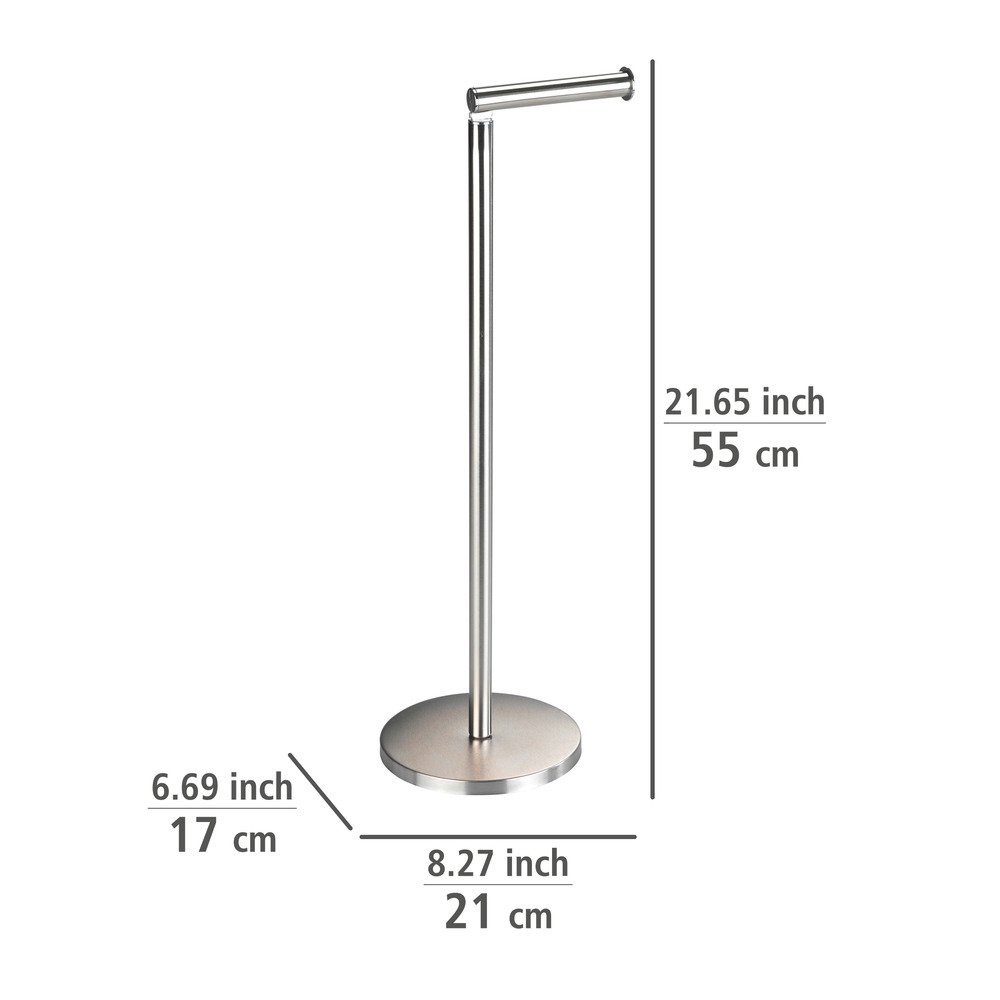 Stand Toilettenpapierhalter 2 in 1 Matt  Edelstahl