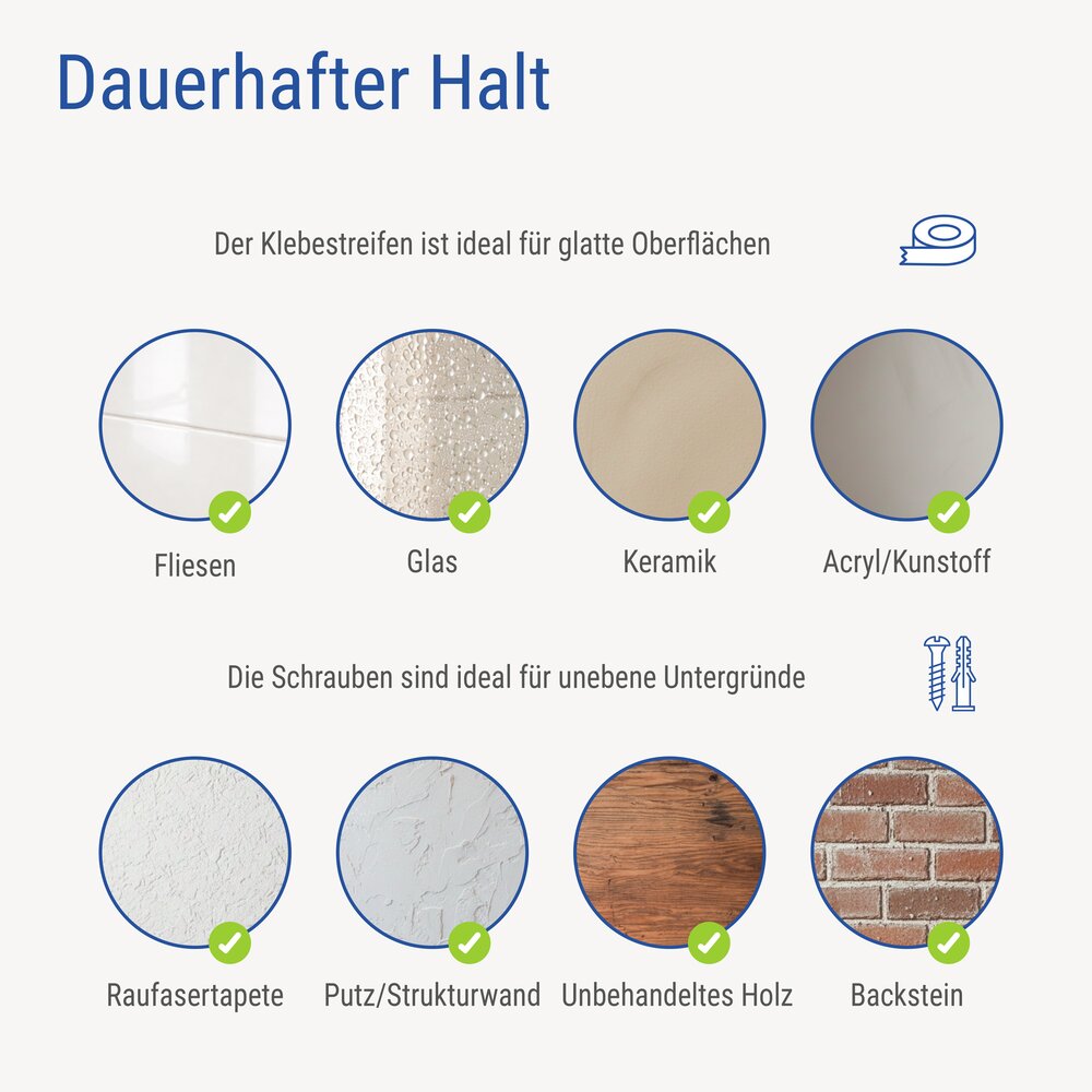 Küchenrollenhalter ohne Bohren, Schwarz  platzsparende Montage unterm Küchenschrank