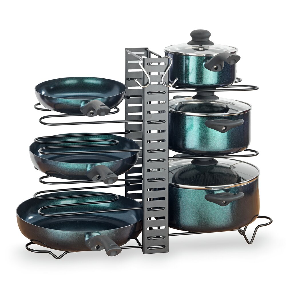 3-in-1-organizer voor pannen en potten