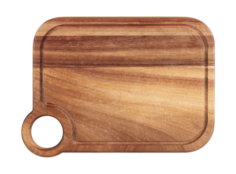 Schneidebrett Mod. ACUN M, natur, Akazienholz, 30x1,5x22 cm  mit praktischem Saftrille