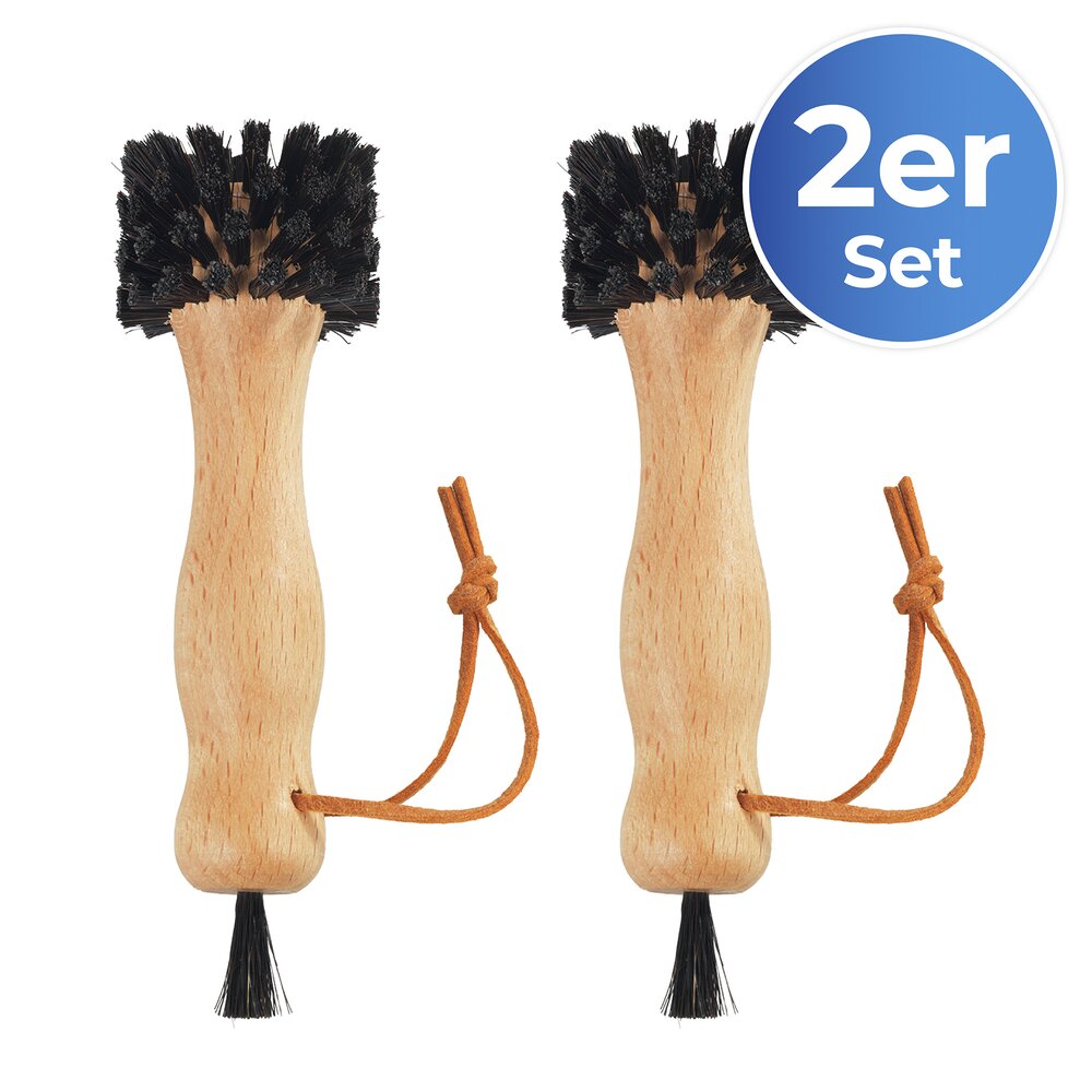 Steckdosenbürste Rosshaar, 2er Set  gefahrenlos Steckdosen reinigen