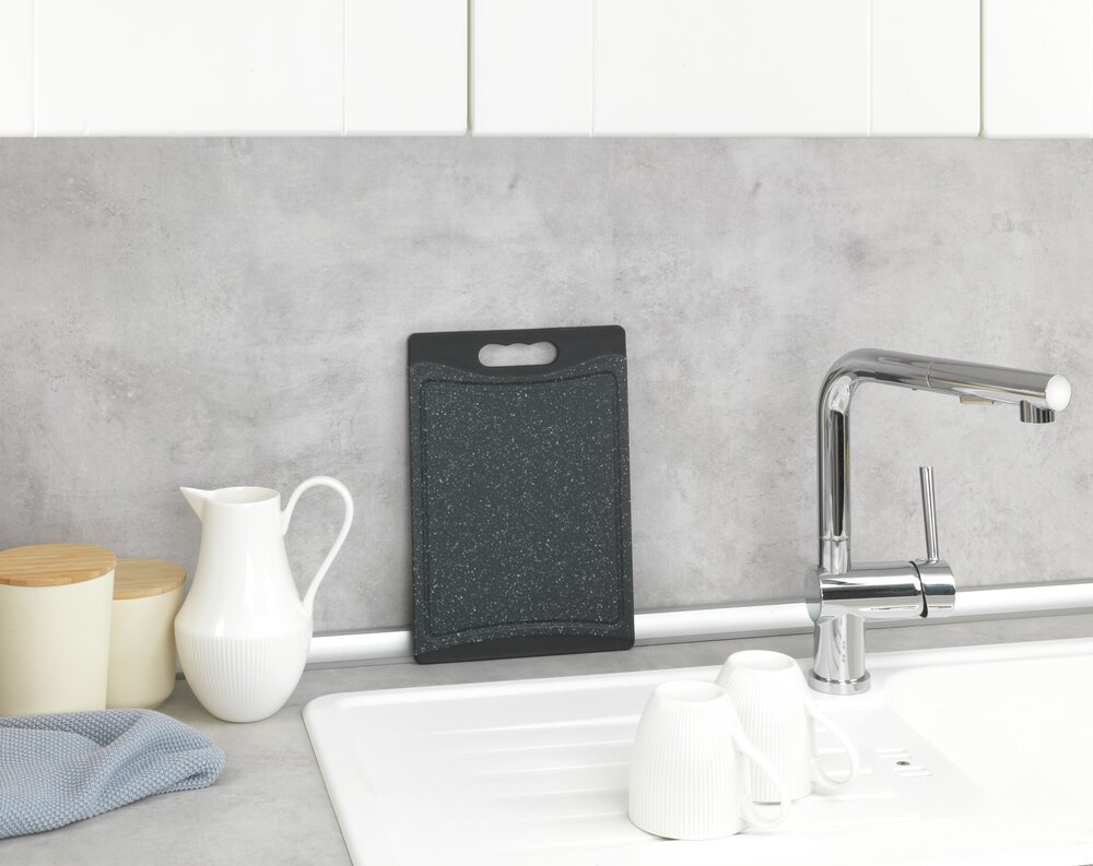 Snijplank Mod. Paula, zwart, kunststof, 29x19,5 cm