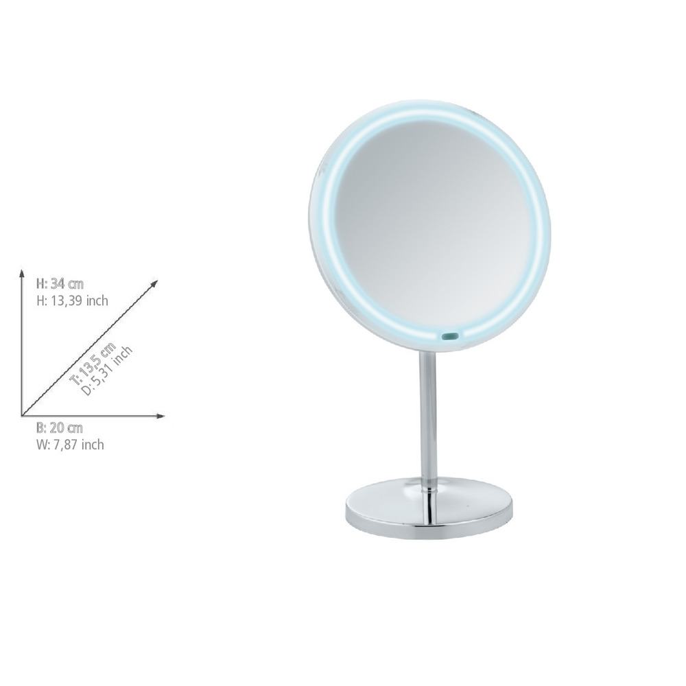 Miroir cosmétique à poser DEL Onno