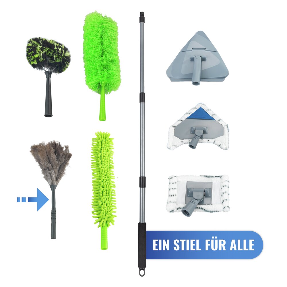 Straußenfeder Staubwedel inkl. Stiel  knickbar