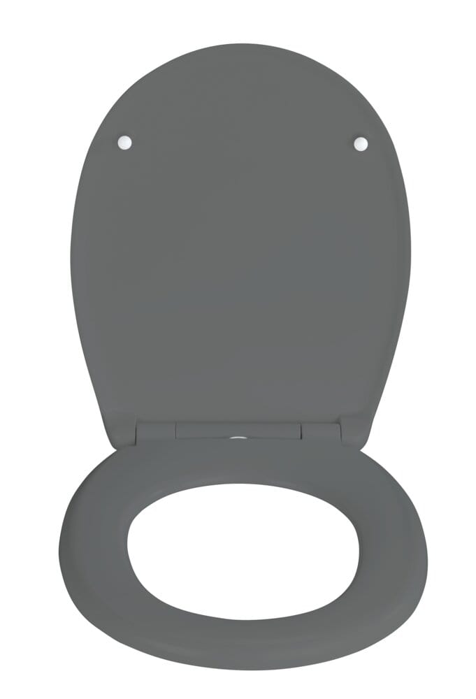 WC Sitz Mod. Vorno Neo Grau Toilettendeckel mit Absenkautomatik