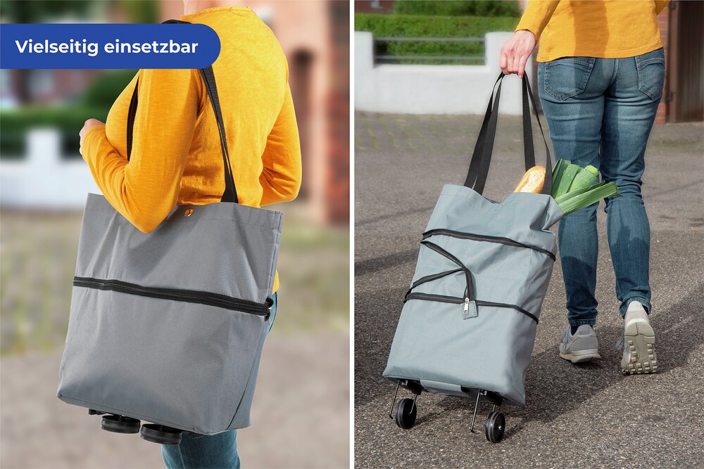 Einkaufstrolley 3in1  faltbare Einkaufshilfe