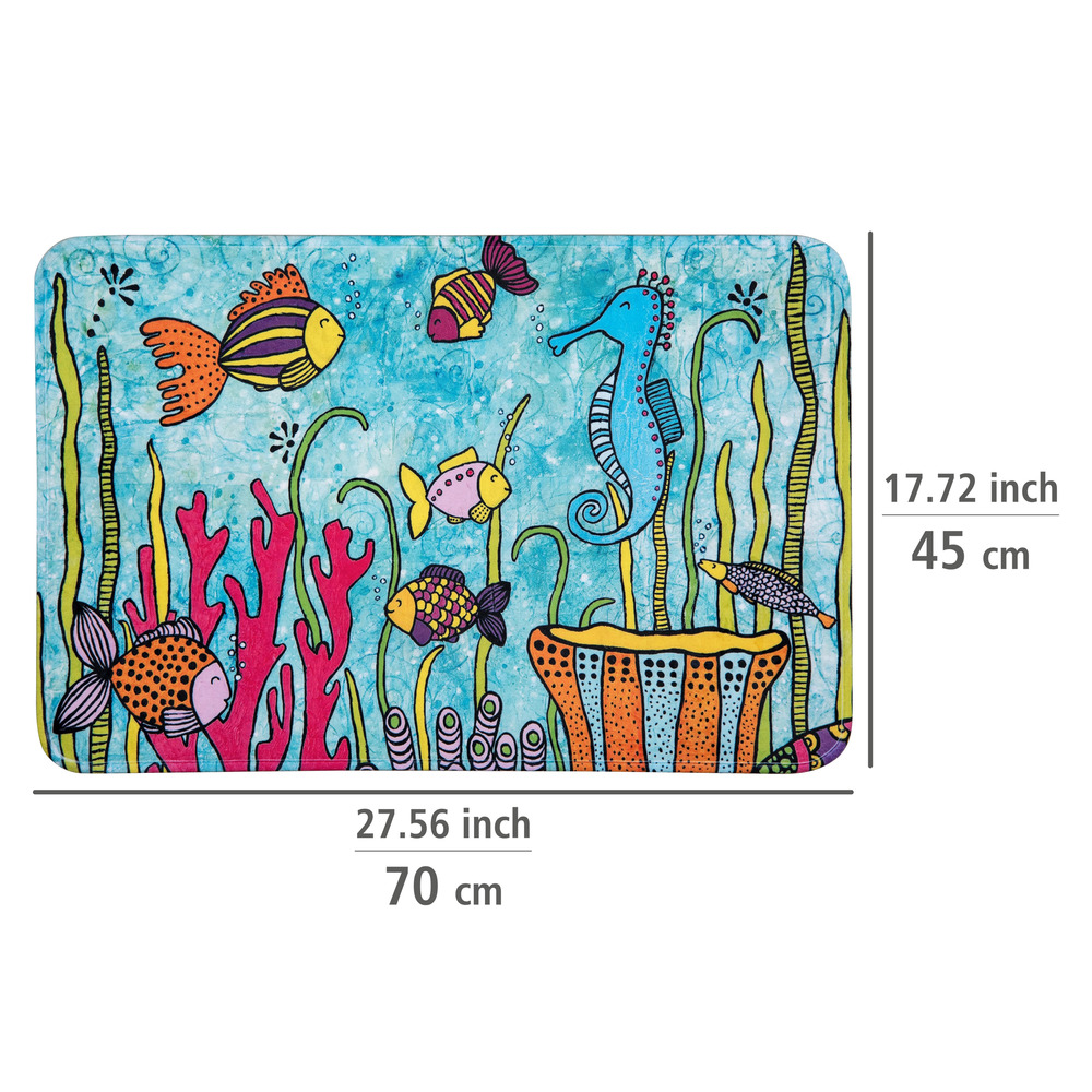 Badematte Mod. Rollin'Art Ocean Life  45 x 70 cm