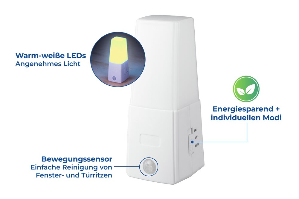 LED Unterbett Licht mit Bewegungssensor, 2er Set  batteriebetrieben