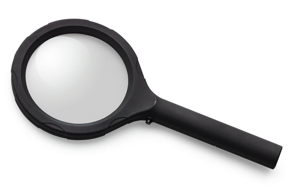 Lupe mit LED Beleuchtung 1er  mit 6 superhellen LEDs