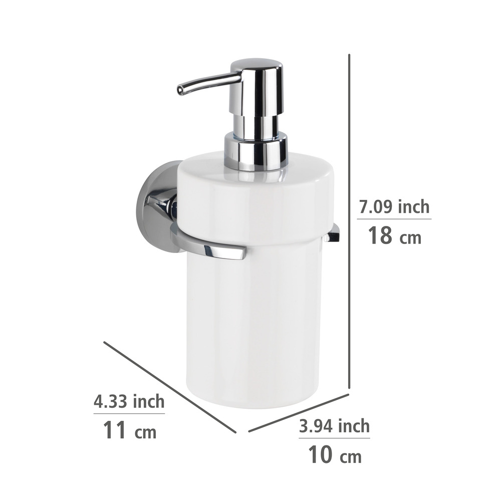 UV-Loc® Seifenspender Mod. Isera  Befestigen ohne Bohren mit innovativem Klebesystem