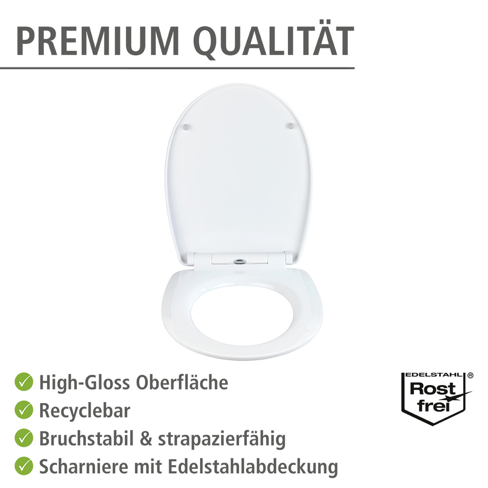 Premium WC-Sitz Mod. Beach High Gloss  Toilettensitz mit Absenkautomatik