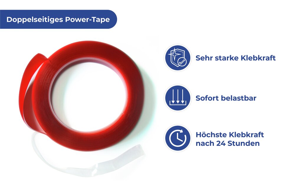 Power Tape 2er Set  enorme Klebekraft