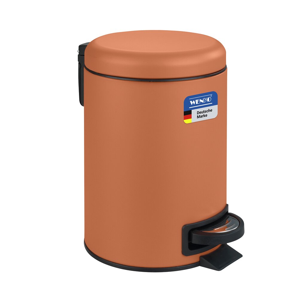 Kosmetik Treteimer Mod. Leman Terracotta Matt 3L mit herausnehmbarem Einsatz