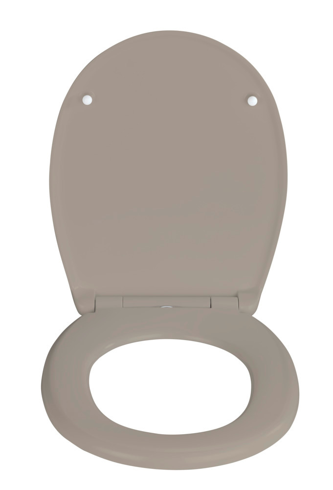 WC-Sitz Mod. Vorno Neo Taupe  aus antibakteriellem Duroplast