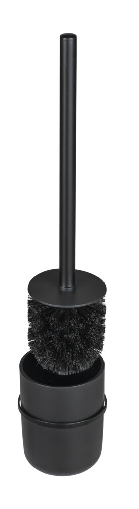 Turbo-Loc® WC-Garnitur Mod. Carpino Schwarz  Befestigen ohne Bohren