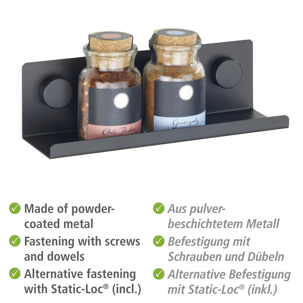 Gewürzregal Jet S  aus pulverbeschichtetem Metall