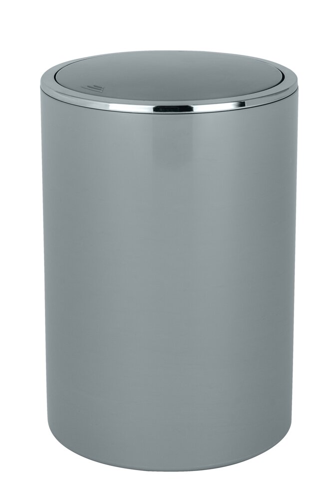 Poubelle à couvercle oscillant Inca gris  5 l