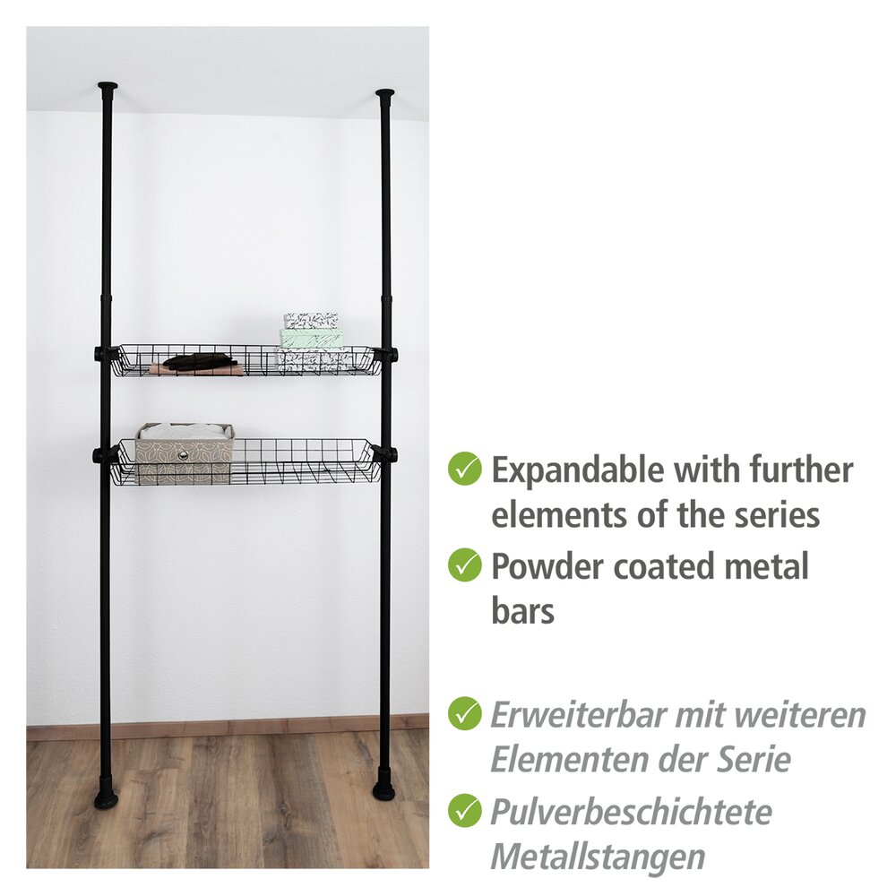 Hauptstange Mod. Herkules Schwarz  verstellbar bis 300 cm