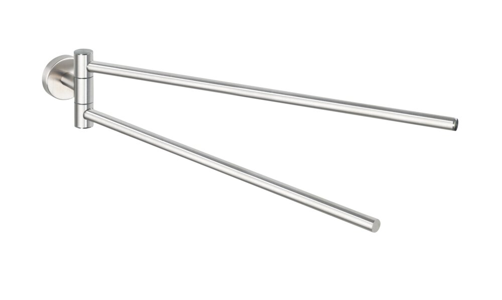 Handtuchhalter Mod. Bosio matt mit 2 Armen  Edelstahl rostfrei