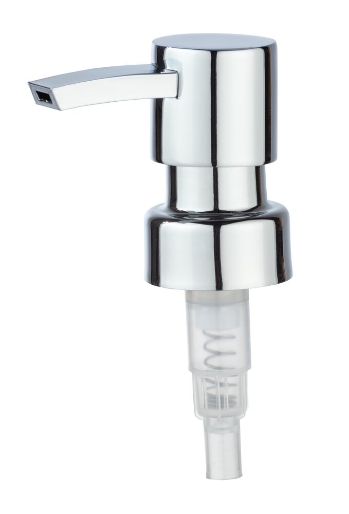 Ersatzpumpkopf Zinkdruckguss Rund  Seifenpumpe