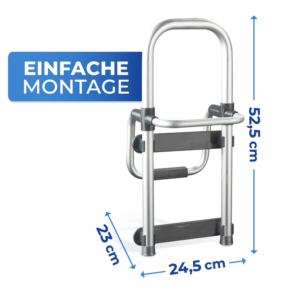 Badewannen-Einstiegshilfe Mod. Secura Silber  verstellbar