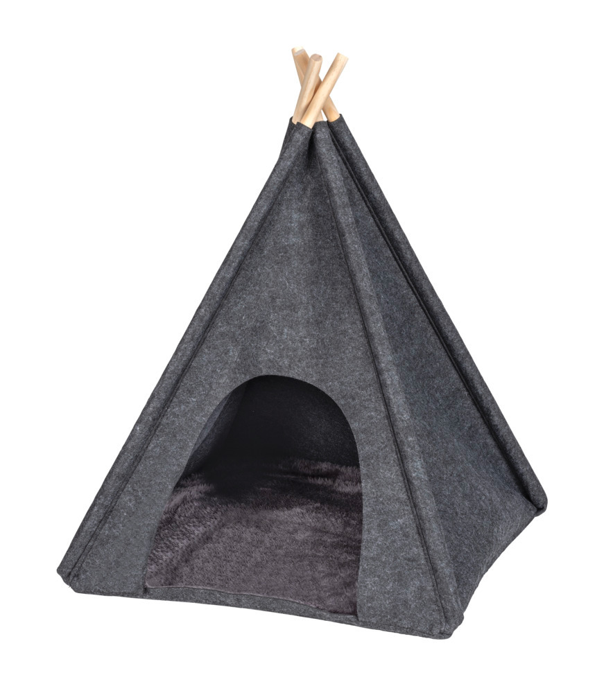 Filz-Tierbett Mod. Tipi Anthrazit  45 x 45 x 60 cm