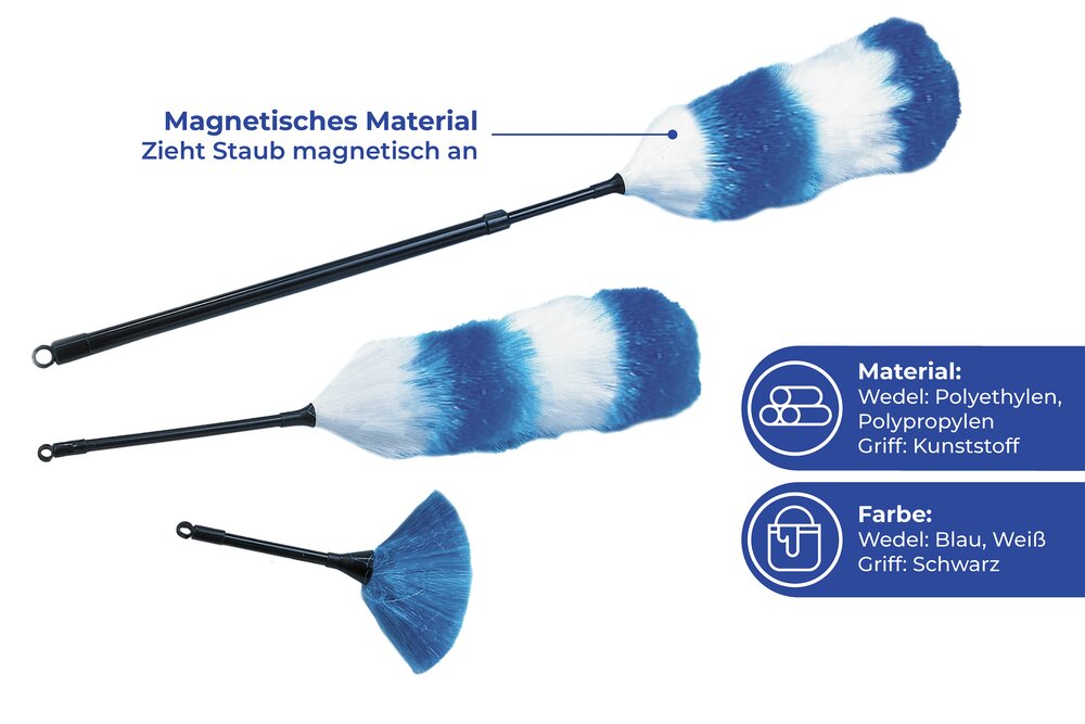 Balayette poussiere  en 3 pièces
