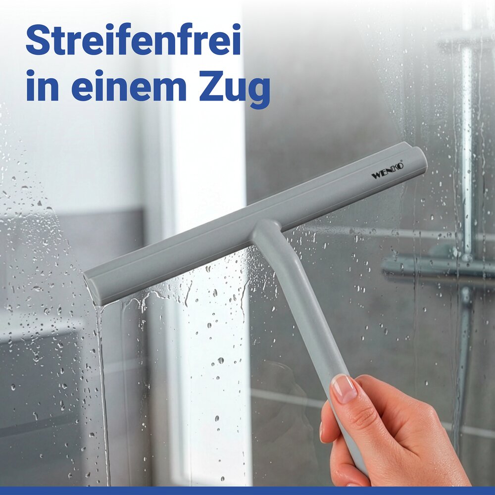 Badezimmerwischer Silikon Mod. Mola  Grau