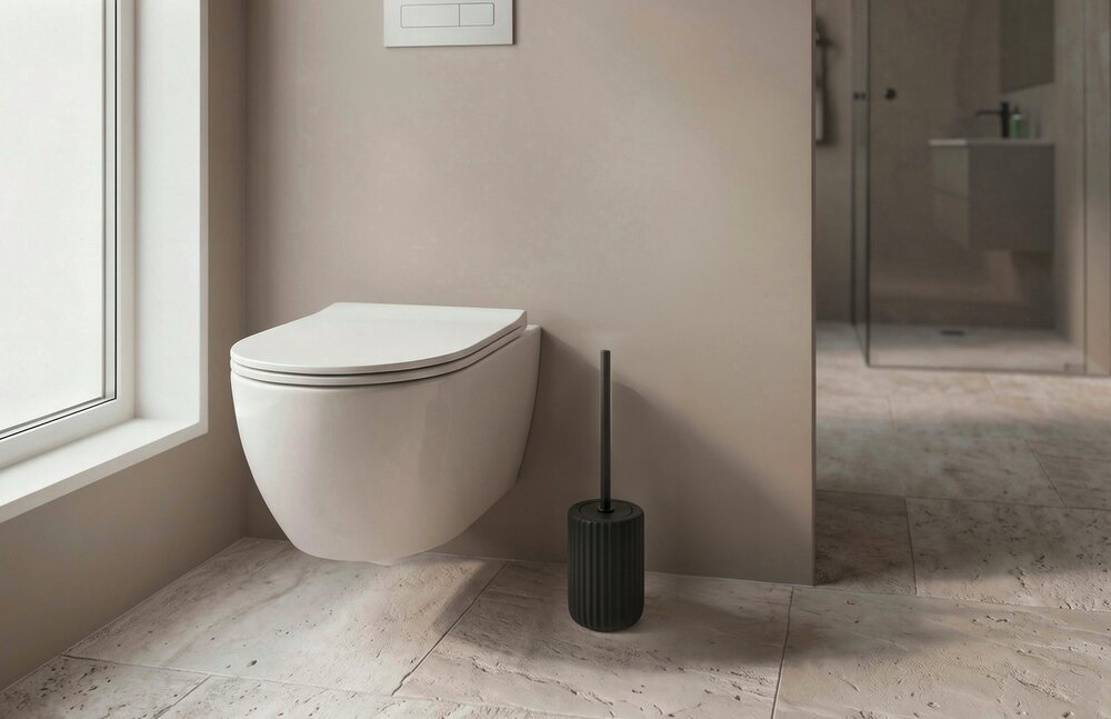 Belluno zwart keramische toiletset