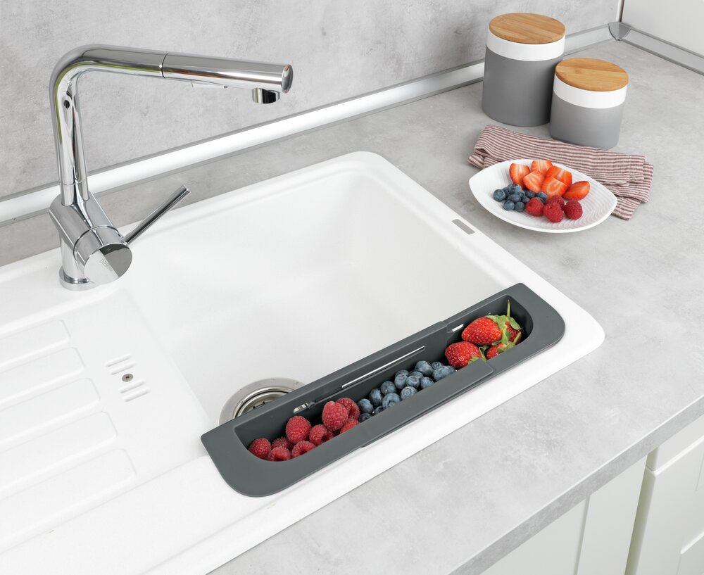 Organiseur d'évier Fino, extensible  Extensible jusqu'à 49,5 cm
