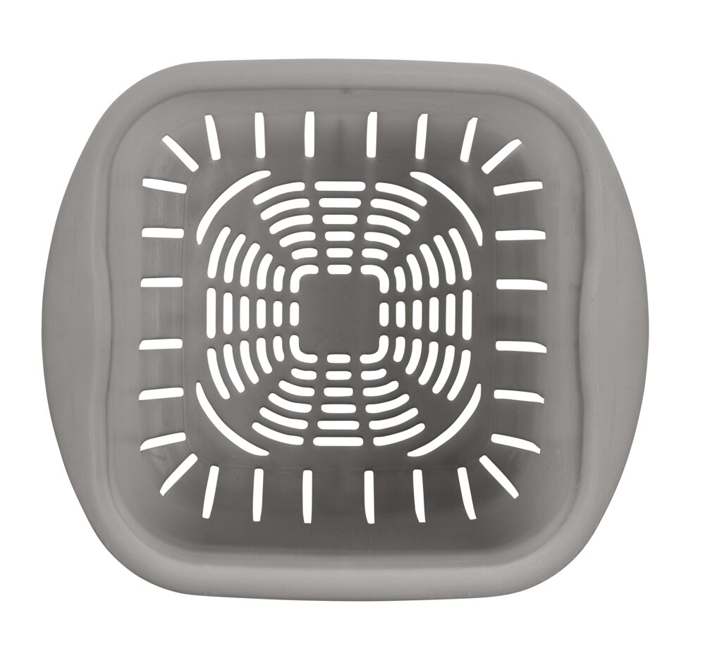 Abfallsammler Mod. Conny, grau, Kunststoff, 3 L, 18 x 18 x 19 cm  herausnehmbares Sieb, spülmaschinengeeignet