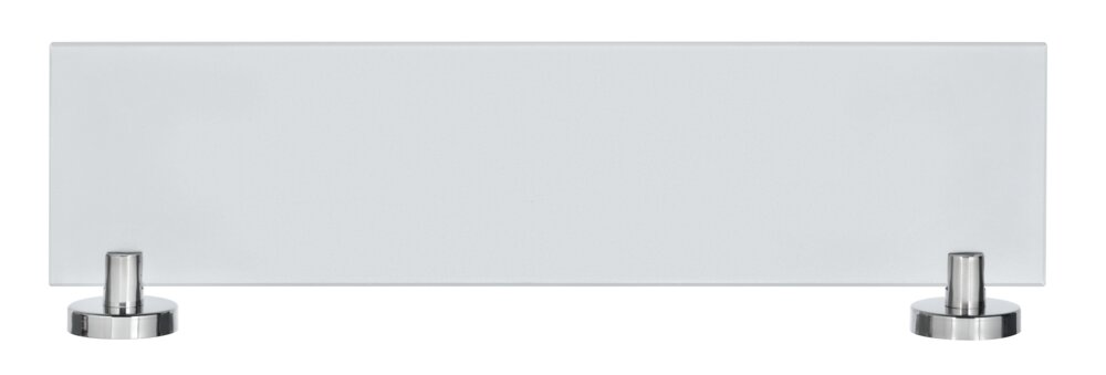 Glanzende glazen wandplank Bosio