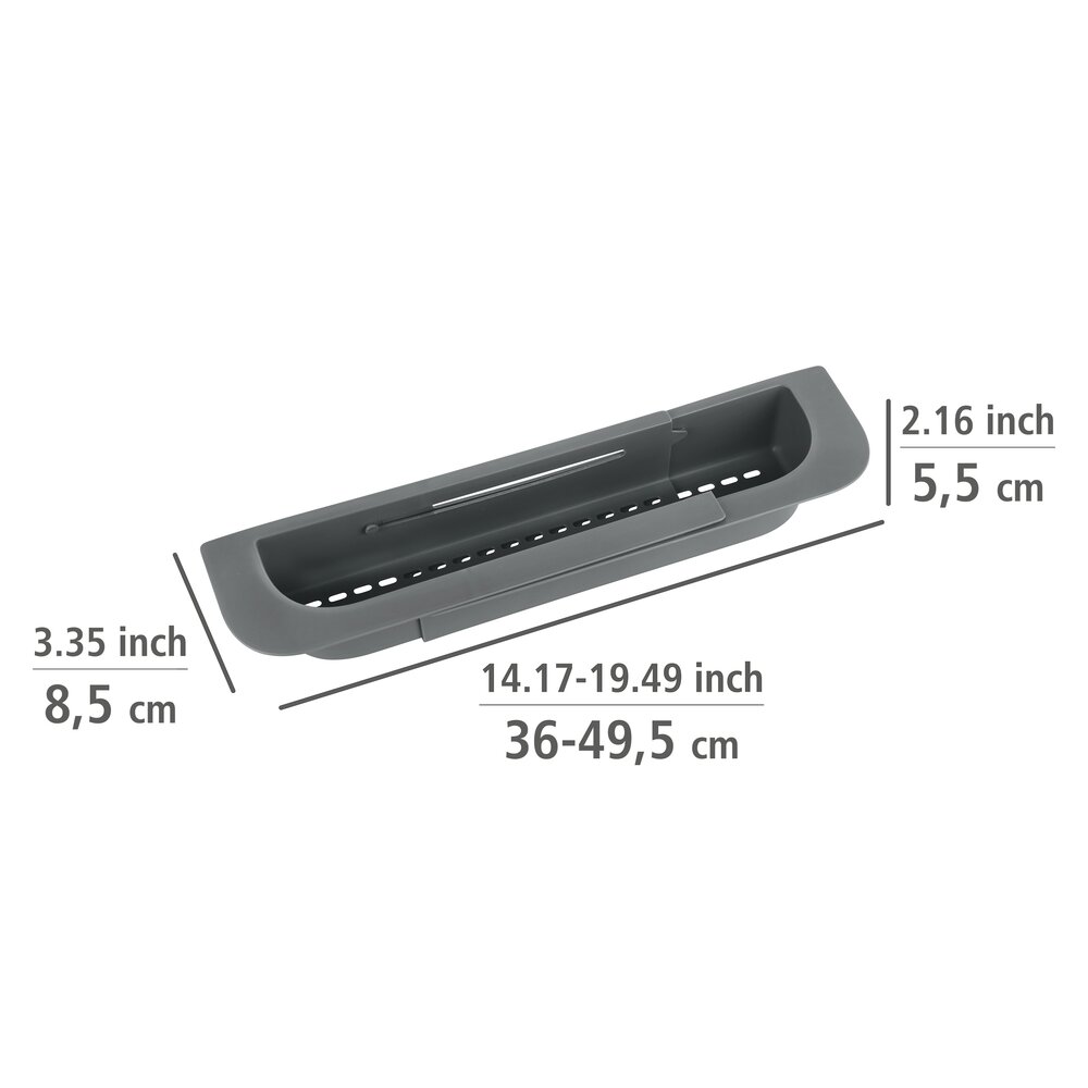 Organiseur d'évier Fino, extensible  Extensible jusqu'à 49,5 cm
