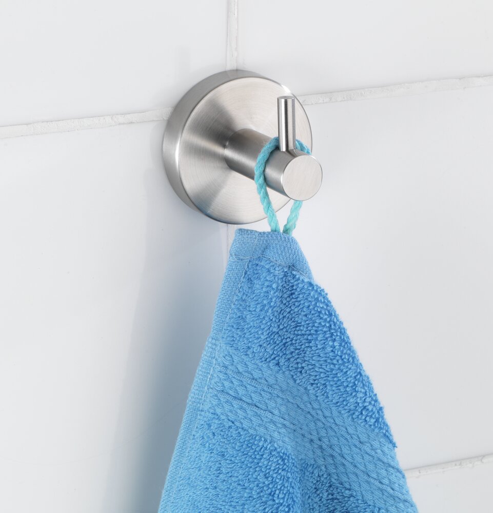 Crochet mural Uno Bosio mat  acier inox