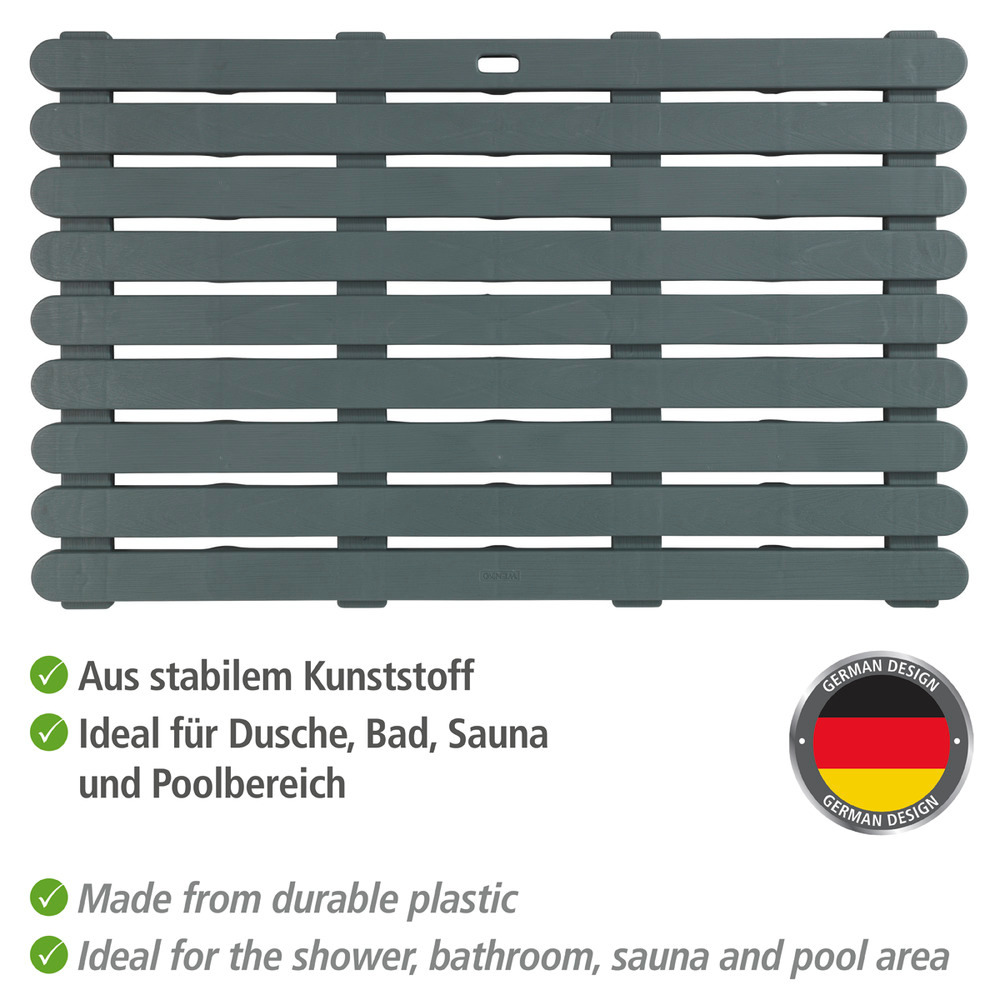 Badematte Mod. Indoor & Outdoor Grau  50 x 80 cm