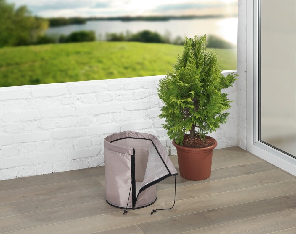 Thermo Pflanztopf-Sack 30x40 cm, beige, 2er Set, Kunststoff mit 5 Jahren Garantie