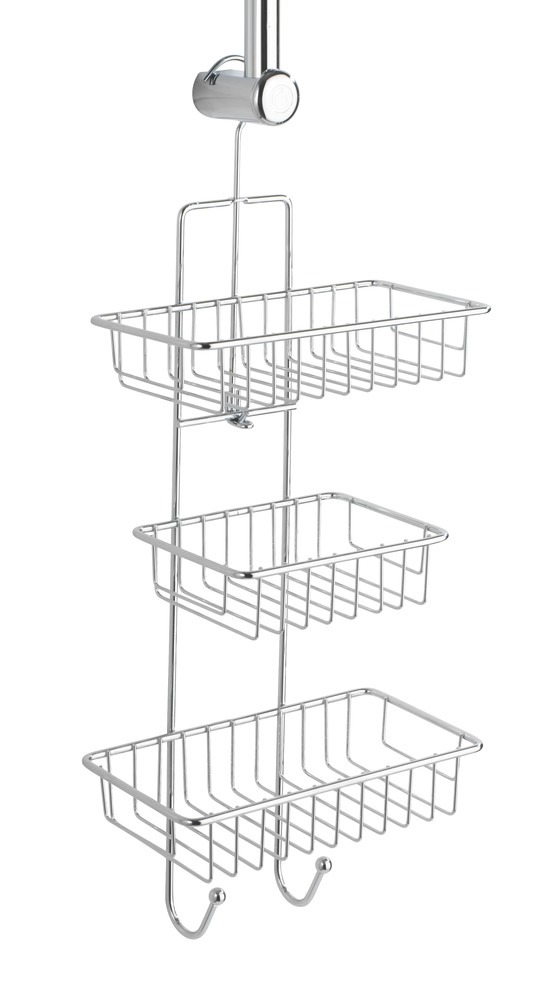 Duschcaddy Mod. Milano, 3 Ablagen, 2 Haken  