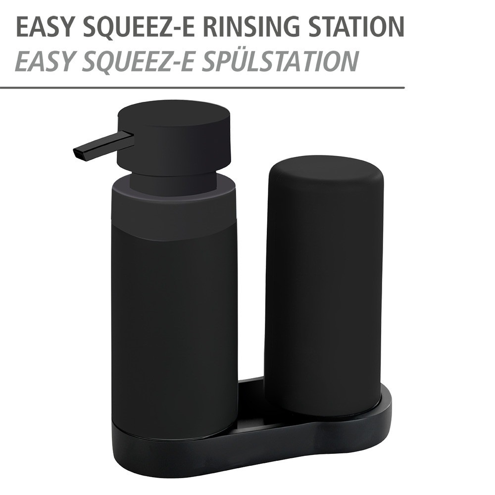 Easy Squeez-e Spülstation Schwarz  Spülbecken-Organizer